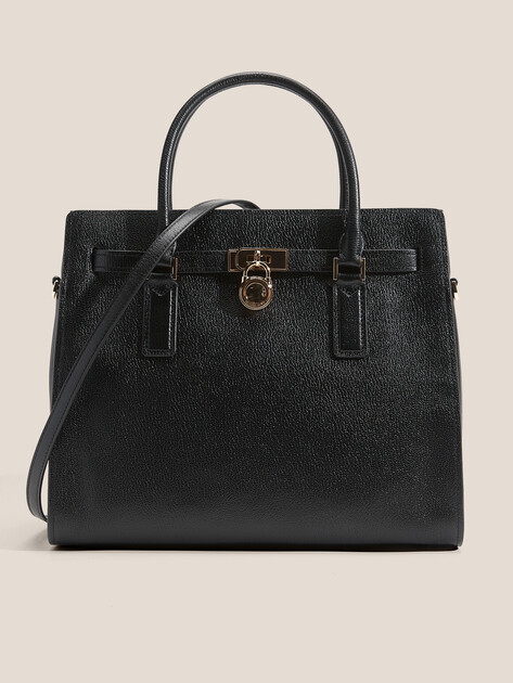 Женский тоут MICHAEL KORS LG SATCHEL, Артикул 30F5GNXS3L(K), черный | 4916653. Ракурс 1