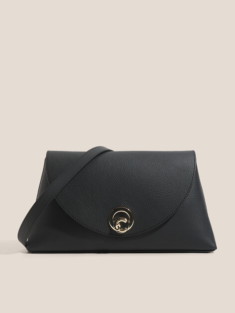 Женская сумка  COCCINELLE HANDBAG DOUBLE GRAINY LEATHER, Артикул E1 TOA 12 01 01, черный | 4919146. Ракурс 1