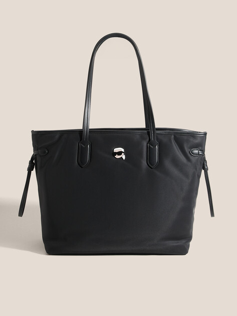 Женский тоут KARL LAGERFELD ikon nylon tote, Артикул A4W30011, черный | 4919274. Ракурс 1