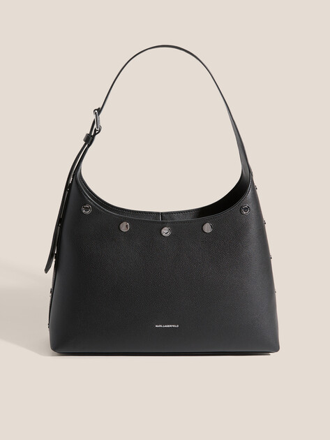 Женская сумка  KARL LAGERFELD k/rocky marais hobo, Артикул A4W30119, черный | 4920303. Ракурс 1