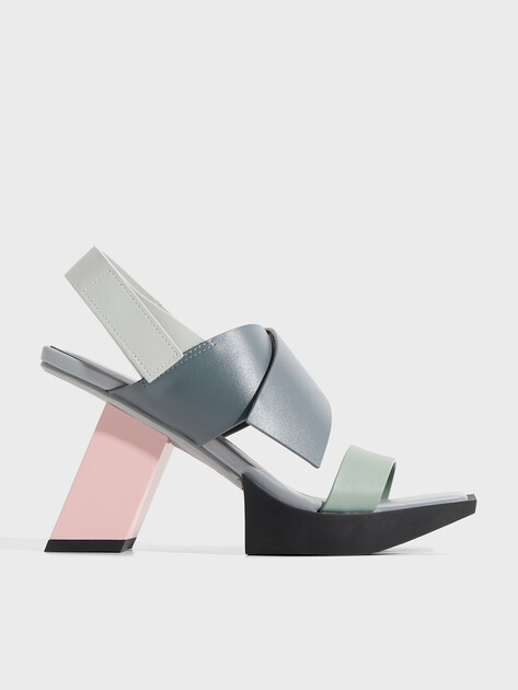 Женские босоножки UNITED NUDE Construct Hi, Артикул Construct Hi, темно-серый | 4931715. Ракурс 1