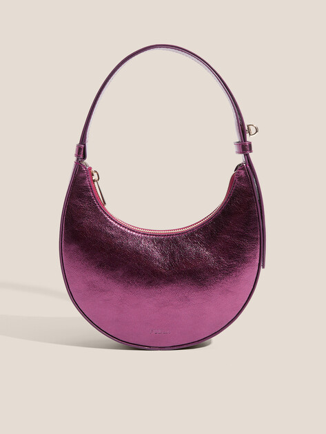 Женская сумка  FURLA, Артикул FURLA DELIZIA MINI SHOULDER BAG, фиолетовый | 4936508. Ракурс 1