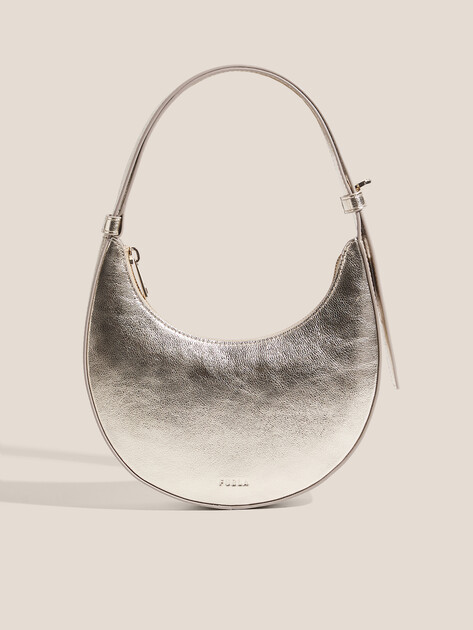 Женская сумка  FURLA, Артикул FURLA DELIZIA MINI SHOULDER BAG, золотой | 4937099. Ракурс 1