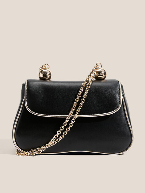 Женская сумка  FURLA, Артикул FURLA HEATHER MINI SHOULDERBAG, черный | 4937109. Ракурс 1