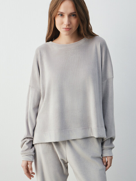Женский свитшот ETAM, Артикул GALIKA - SWEATSHIRT, серый | 4948968. Ракурс 1