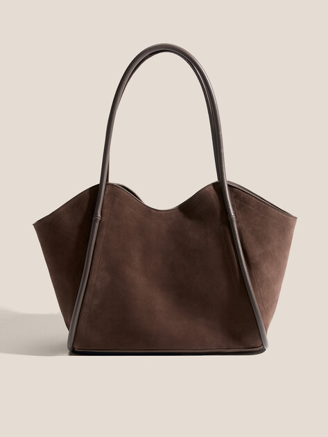 Женский тоут MAISON DAVID, Артикул LAURA, пыльно-коричневый | 4963072. Ракурс 1