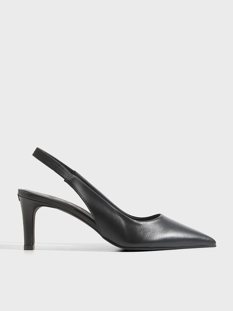 Женские туфли с открытой пяткой (слинг-бэк) FURLA FURLA ESSENTIAL SLINGBACK, Артикул YK44FSN, черный | 4967760. Ракурс 1