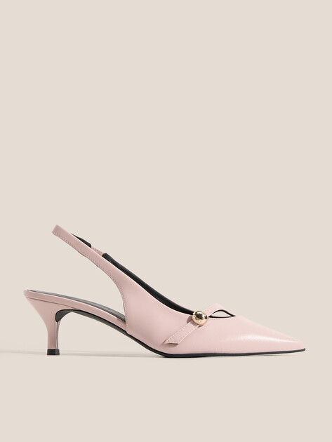 Женские туфли с открытой пяткой (слинг-бэк) FURLA FURLA SFERA, Артикул YK50SFE, розовый | 4968043. Ракурс 1