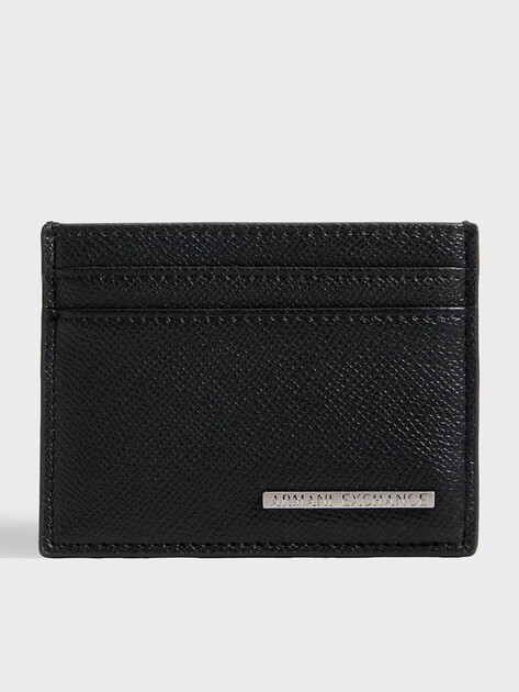 Мужской картхолдер ARMANI EXCHANGE NEW YORK CREDIT CARD HOLDER, Артикул XM000169, черный | 4979527. Ракурс 1