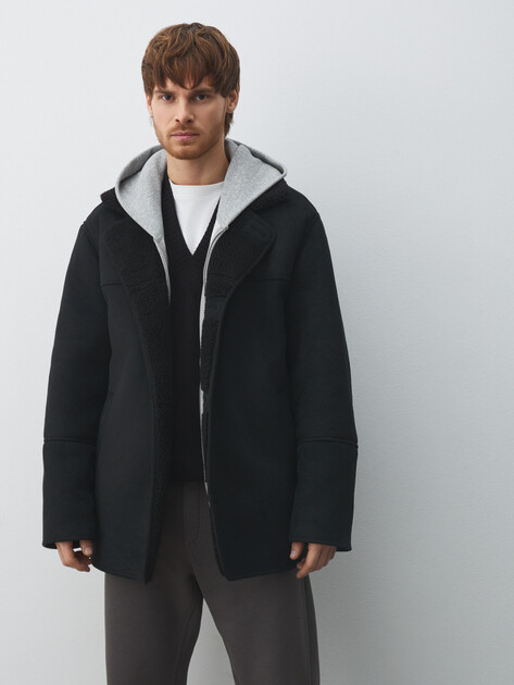 Мужская дубленка  MAISON DAVID, Артикул LEON_SDF_WS, черный | 4986551. Ракурс 1