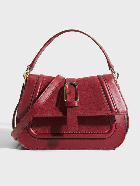 Женская сумка  FURLA, Артикул FURLA FLOW MINI TOP HANDLE, вишневый | 4990023. Ракурс 1