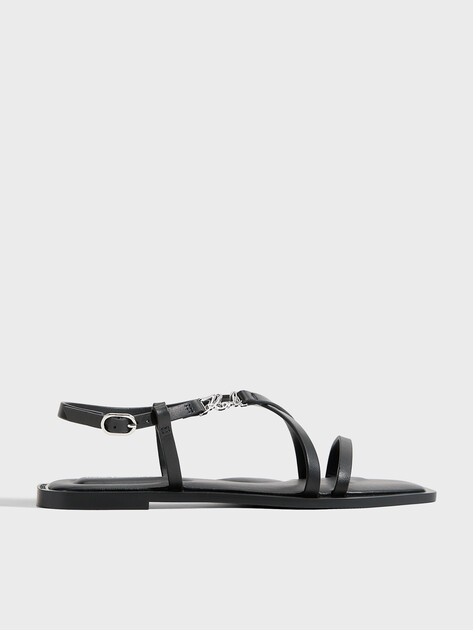 Женские сандалии KARL LAGERFELD BRIO II Strap Sandal, Артикул KL85423, черный | 4991004. Ракурс 1