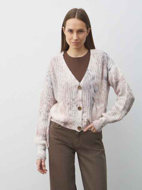 Женский кардиган MARCIANO BY GUESS ABIR PRINTED CARDI SWTR, Артикул 5BGR325743Z, мультицвет | 4991916. Ракурс 1