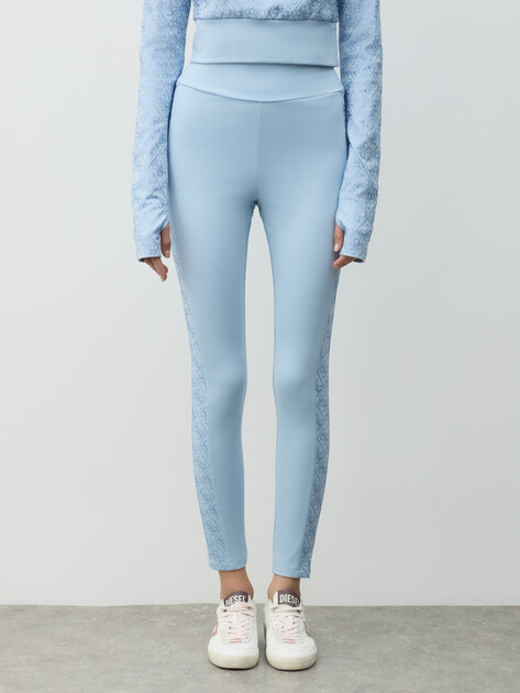 Женские легинсы GUESS DEBBY LEGGINGS, Артикул W5BB72K7182, голубой | 4993128. Ракурс 1