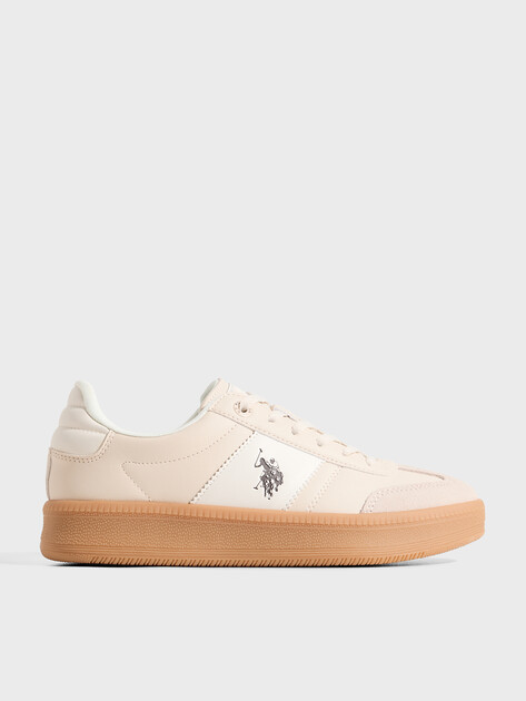 Женские кеды U.S.POLO ASSN. SAMIRA, Артикул 102693530, молочно-бежевый | 4993636. Ракурс 1