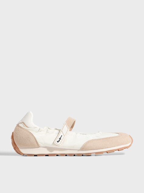Женские балетки мэри-джейн PEPE JEANS JANE SOFT W, Артикул PLS400029, белый | 4995919. Ракурс 1