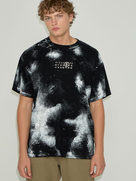 ちゃんまる　mm6 maison margiela Tシャツ Футболки/поло MM6 MAISON MARGIELA T-SHIRT SH2GC0039 ЧЕРНЫЙ