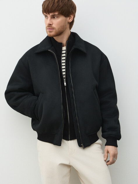 Мужская дубленка  MAISON DAVID, Артикул CONAN_SDF-WS, черный | 5005424. Ракурс 1