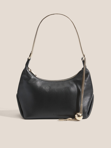 Женская сумка  FURLA, Артикул FURLA HOLLY MINI SHOULDER BAG, черный | 5011448. Ракурс 1