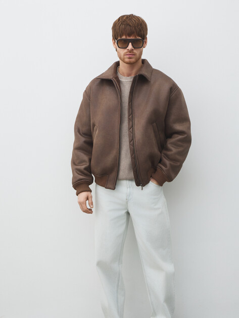 Мужская дубленка  MAISON DAVID, Артикул CONAN_SDF-WL, коричневый | 5012993. Ракурс 1