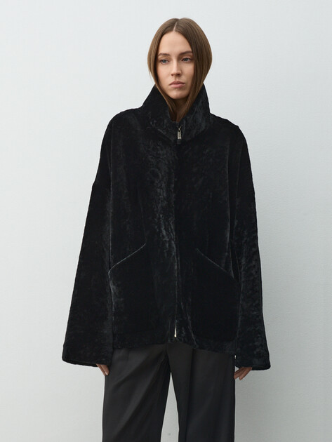 Женская шуба  MAISON DAVID, Артикул ODRI_ASTR, черный | 5013305. Ракурс 1