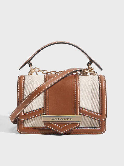 Женская сумка  KARL LAGERFELD k/nova sm cb herr canvas, Артикул B2W30232, светло-коричневый | 5013360. Ракурс 1