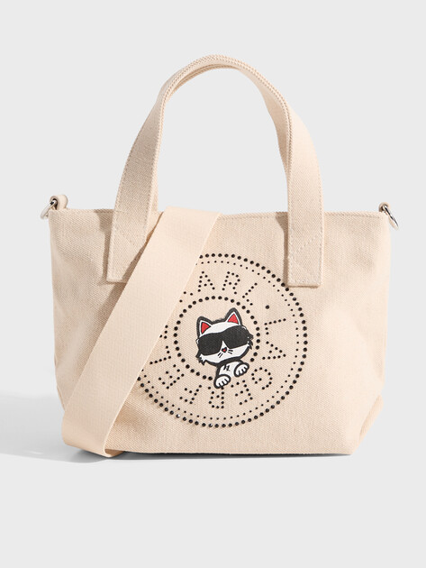 Женская сумка  KARL LAGERFELD ikon circle choup rh sm shopp, Артикул B2W50089, светло-бежевый | 5014351. Ракурс 1