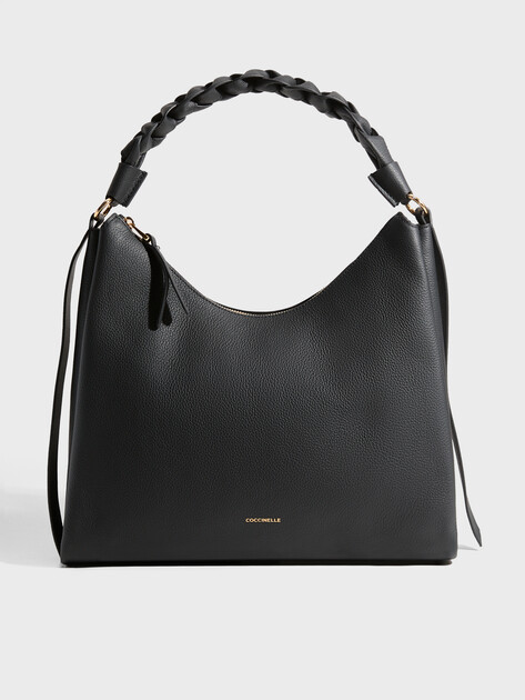 Женская сумка  COCCINELLE HANDBAG DOUBLE GRAINY LEATHER, Артикул E1 M50 13 02 01, черный | 5020256. Ракурс 1