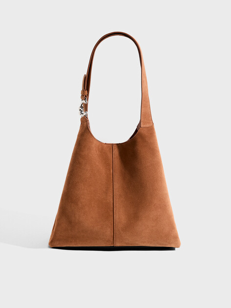 Женский шоппер COCCINELLE HANDBAG SUEDE LEATHER/GRAINED, Артикул E1 THE 11 02 01, коричневый | 5021345. Ракурс 1