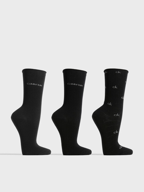 Женские носки 3 шт. CALVIN KLEIN, Артикул 701235368(K), черный | 5022778. Ракурс 1