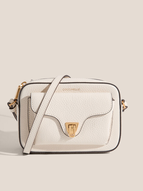 Кросс-боди COCCINELLE HANDBAG GRAINED LEATHER, Артикул E1 MF6 55 04 01, молочно-белый | 5033842. Ракурс 1