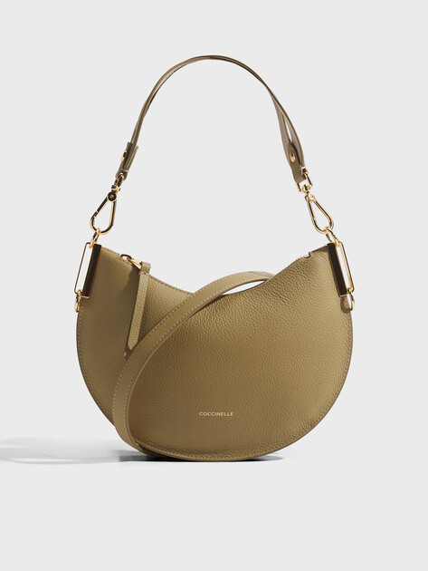 Женская сумка  COCCINELLE HANDBAG DOUBLE GRAINY LEATHER, Артикул E1 QKF 13 03 01, оливковый | 5033894. Ракурс 1