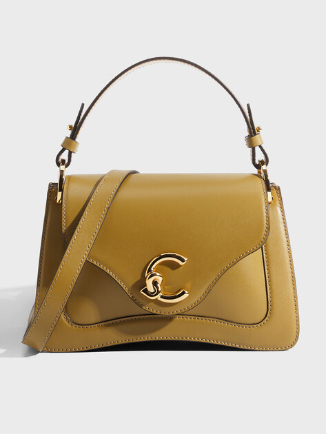 Женская сумка  COCCINELLE HANDBAG CALF SMOOTH LEATHER, Артикул E1 SSK 18 02 01, оливковый | 5034078. Ракурс 1