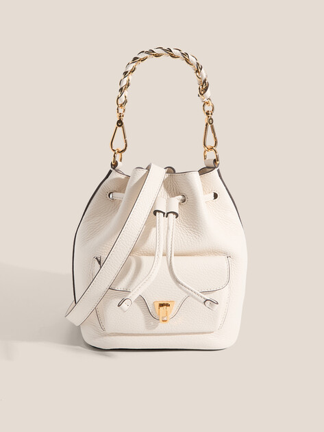 Женская сумка  COCCINELLE HANDBAG GRAINED LEATHER, Артикул E1 TFK 23 03 01, молочно-белый | 5034091. Ракурс 1