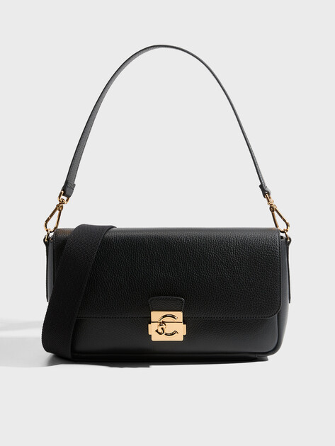 Женская сумка  COCCINELLE HANDBAG GRAINED LEATHER, Артикул E1 U4K 12 01 01, черный | 5034561. Ракурс 1