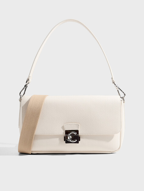 Женская сумка  COCCINELLE HANDBAG GRAINED LEATHER, Артикул E1 U4K 12 01 02, молочно-белый | 5034566. Ракурс 1