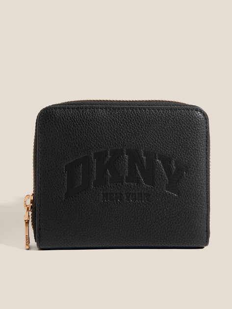 Женский кошелёк DKNY HADLEE SM ZIP AROUND, Артикул R541AO38(K), черный | 5038861. Ракурс 1