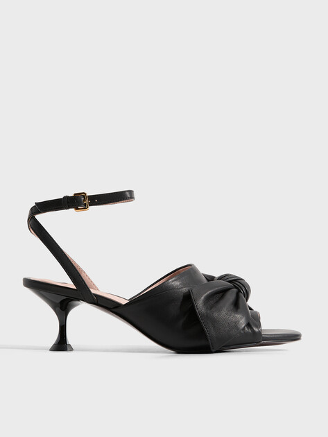 Женские босоножки COCCINELLE HELL SANDAL SMOOTH LEATHER, Артикул E4 U1C 18 01 01, черный | 5048374. Ракурс 1