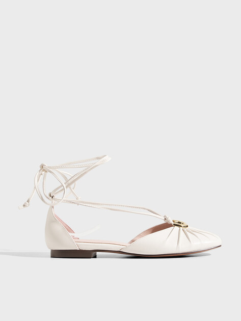 Женские балетки COCCINELLE BALLERINA SMOOTH LEATHER, Артикул E4 U7S 19 01 01, молочно-белый | 5048579. Ракурс 1