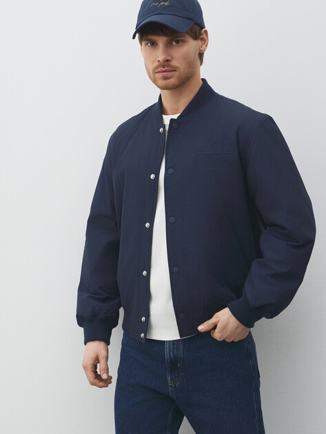 Мужской бомбер MARC O'POLO, Артикул 5000007603, темно-синий | 5051283. Ракурс 1