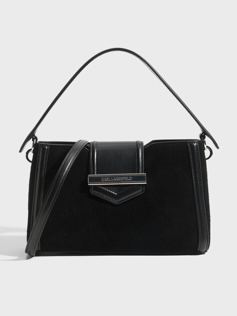 Женская сумка  KARL LAGERFELD k/nova tph zip cb suede, Артикул B3W30071, черный | 5053639. Ракурс 1