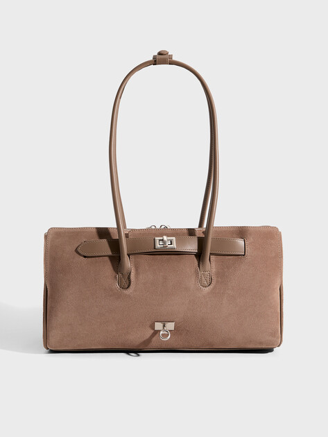 Женская сумка  MAISON DAVID, Артикул GL-BAG-252, приглушенно-коричневый | 5054030. Ракурс 1