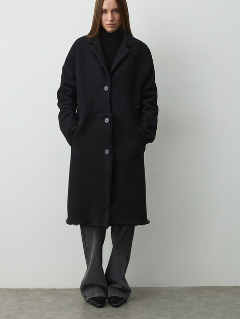 Женская дубленка  MAISON DAVID, Артикул BIBI_DF, черный | 5064559. Ракурс 1