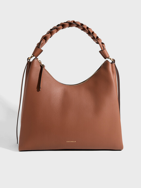 Женская сумка  COCCINELLE HANDBAG DOUBLE GRAINY LEATHER, Артикул E1 M50 13 02 01, коричневый | 5065069. Ракурс 1