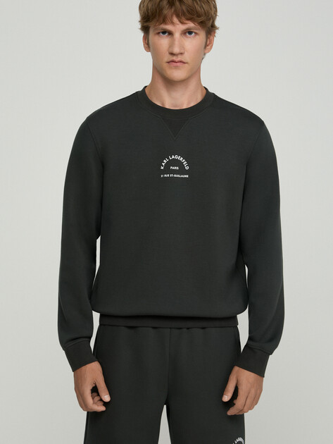 Мужской свитшот KARL LAGERFELD rsg lounge sweatshirt, Артикул B3M44003, хаки | 5065824. Ракурс 1
