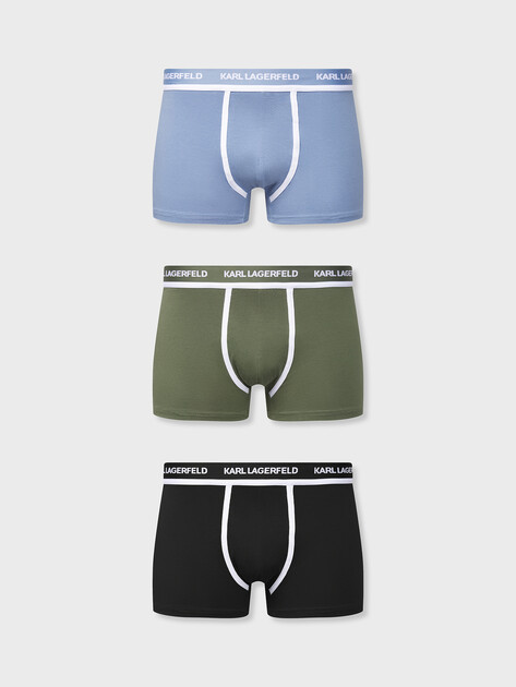 Нижнее белье набор трусов KARL LAGERFELD contrast binding trunk 3p, Артикул B3M47001, мультицвет | 5065914. Ракурс 1