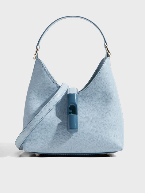 Женская сумка  FURLA, Артикул FURLA IRIDE MINI HOBO W/STRAP, голубой | 5072098. Ракурс 1