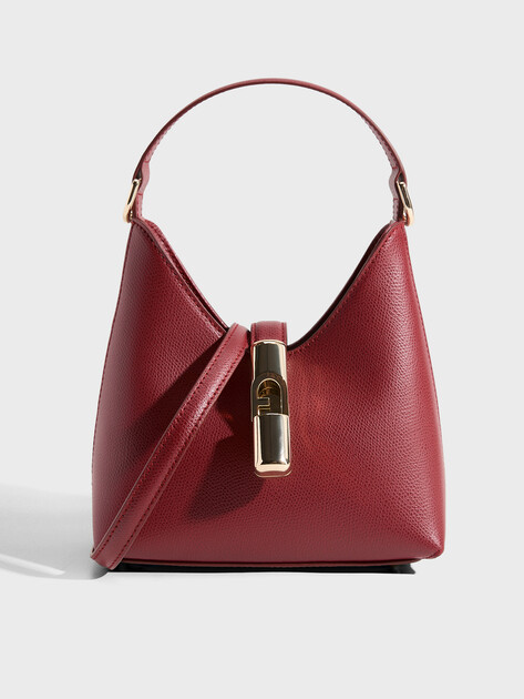 Женская сумка  FURLA, Артикул FURLA IRIDE MINI HOBO W/STRAP, вишневый | 5072530. Ракурс 1