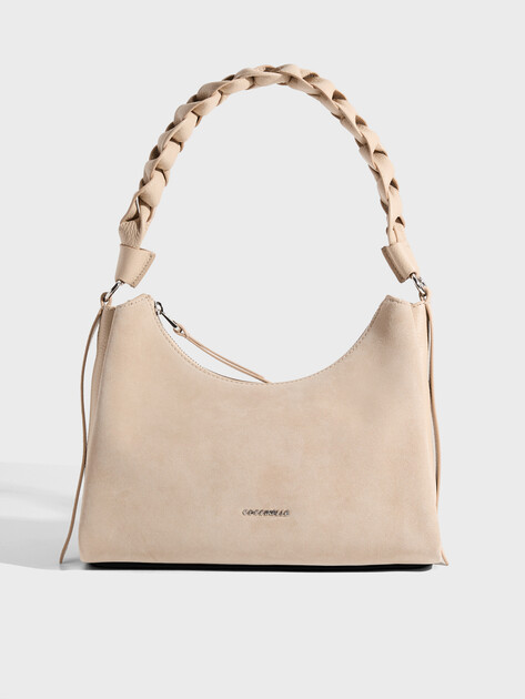 Женская сумка  COCCINELLE HANDBAG SUEDE LEATHER/GRAINED, Артикул E1 P6P 13 03 01, светло-бежевый | 5074024. Ракурс 1
