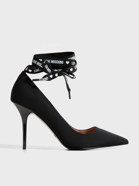 Женские туфли LOVE MOSCHINO LOGO TAPE, Артикул JA10139G FW26, черный | 5079378. Ракурс 1